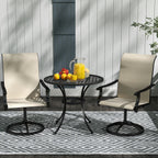 Patio Swivel Chairs Set of 2 — Lawn — product image 3