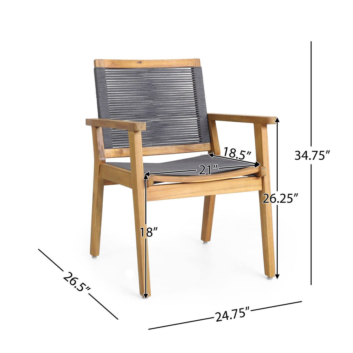 Mcgill Dining Chair Set of 2 — 400 Lbs Capacity — product image 2
