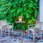 Patio cushion set showing seat and curved back pillow proportions