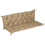59" x 38" Tufted Bench Cushion for Outdoor Furniture, 3-Seater Replacement for Swing Chair, Patio Sofa/Couch, Khaki — product image 1