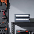 Drill Bit Dispenser Cabinet, Three-Drawer Drill Bit Organizer Cabinet, Steel Drill Dispenser Organizer Cabinet With Labels, Stackable Drill Dispenser For Drill Bit Storage — product image 3