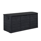 Pure Black Courtyard Storage Box with Two Wheels — product image 1