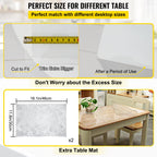 Plastic Table Cover 42 X 78 Inch — 1.5 Mm Thick Clear Table Protector — product image 3