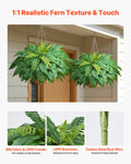 Artificial Ferns — 48 Inch Fake Boston Fern Bush Plant with 67 Fronds — product image 2