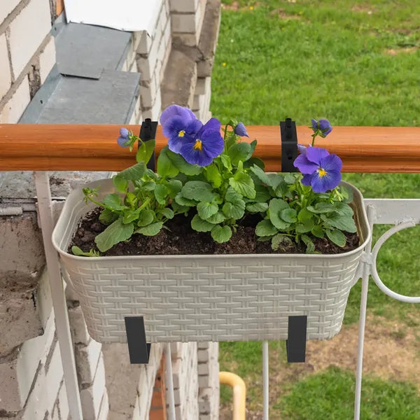 Adjustable Heavy-Duty Iron Planter Bracket - 6.1-11.6' Extendable Tray & 2.36-6.9' — product image 3