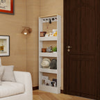 Behind the Door 69 Tall Bookcase with 4 Shelves and 5 Hooks — product image 2