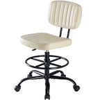 A Small Office Chair With A Low Back Support, A Height-adjustable Work Chair, And Equipped With 360-degree Rotating Wheels — product image 1
