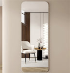 65 X 24 Inch Full Body Round Corner Mirror for Living Room Bedroom Cloakroom Wall — product image 3