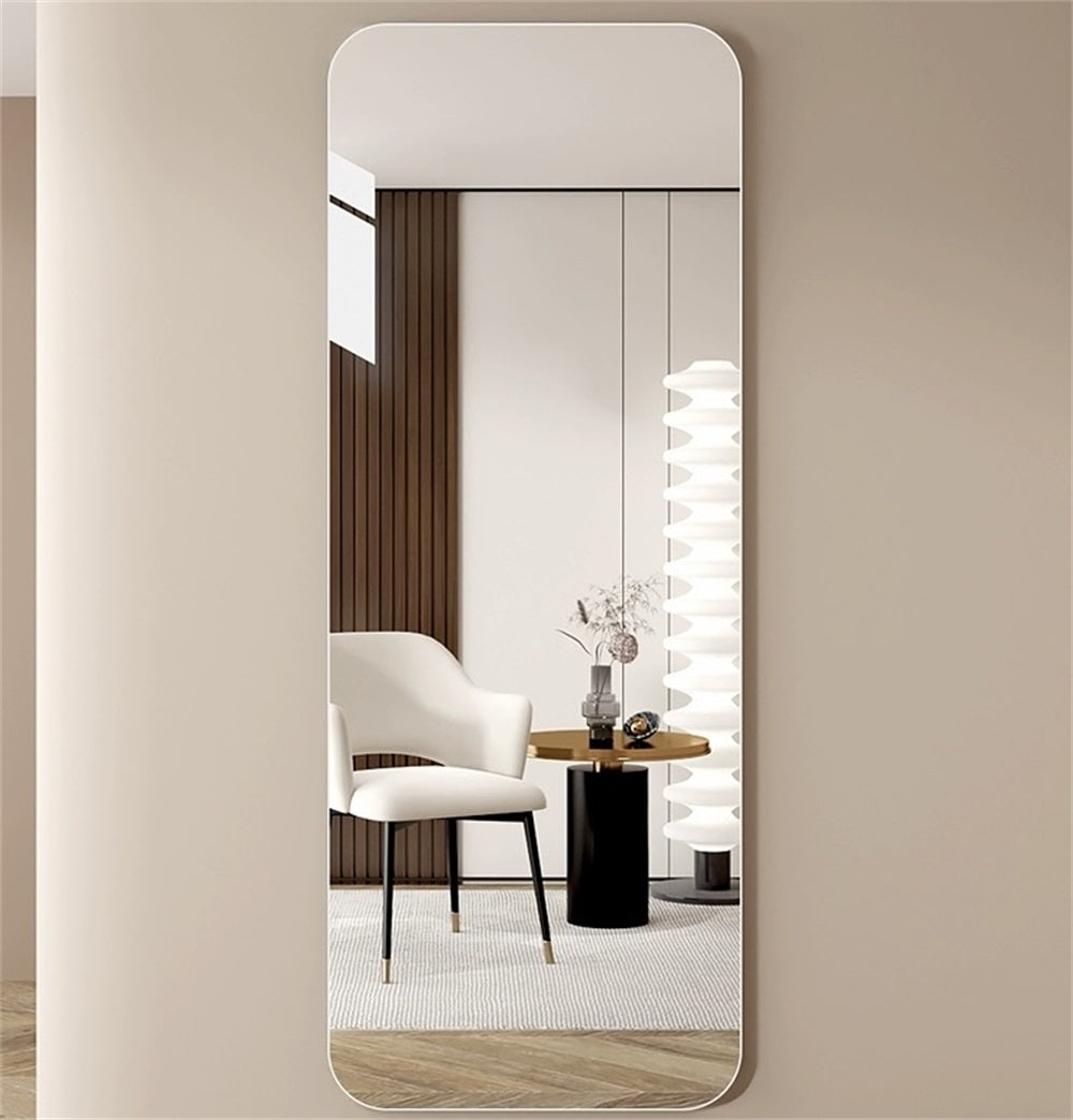 65 X 24 Inch Full Body Round Corner Mirror for Living Room Bedroom Cloakroom Wall — product image 3