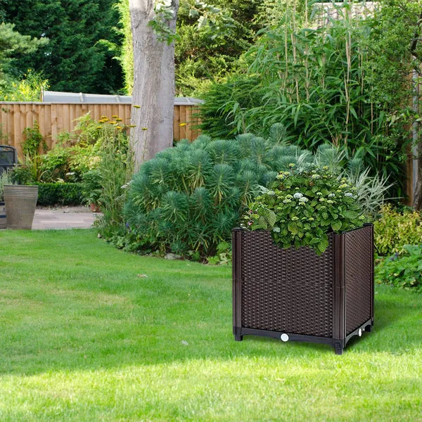 Raised Garden Bed Plant Growth Box with Self-Watering System for Garden Patio Balcony — product image 2