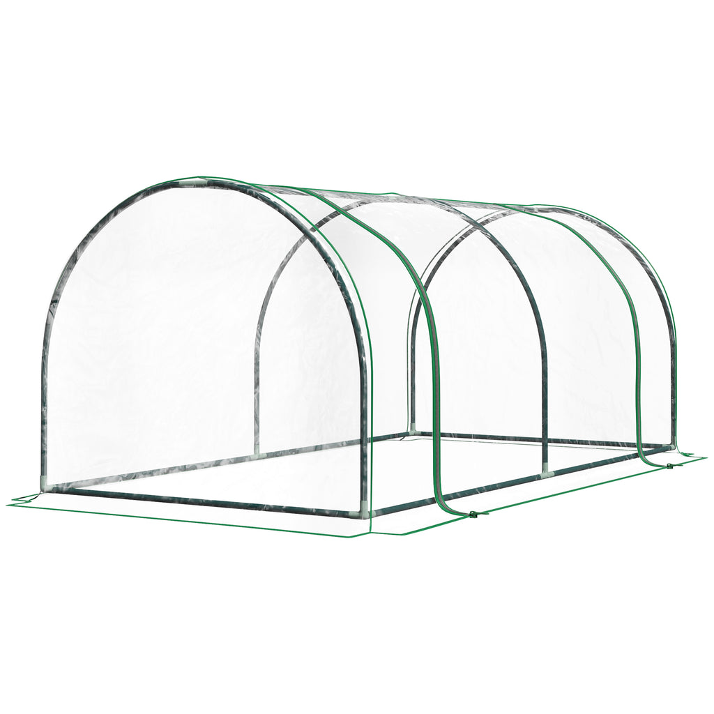 7 L X 3 W X 2.5 H Portable Tunnel Greenhouse for Outdoor Garden Hot House with 4 — product image 1