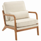 [same Code: 16753613]oak Armrest Oak Upholstered Single Lounge Chair Indoor Lounge — product image 1