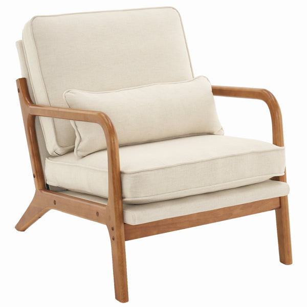 [same Code: 16753613]oak Armrest Oak Upholstered Single Lounge Chair Indoor Lounge — product image 1