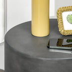 Lightweight Accent Table with Concrete Finish Round Side Table — product image 2