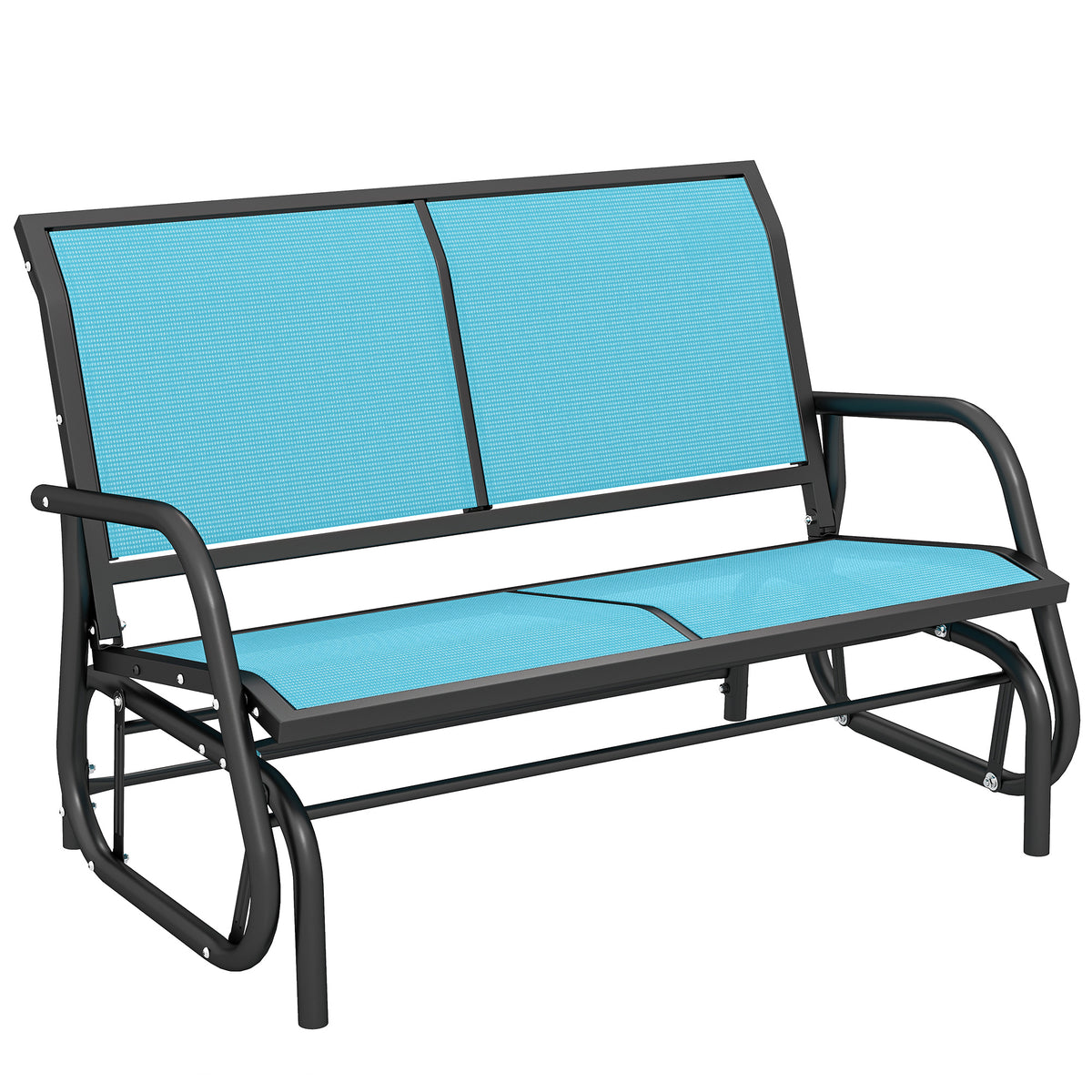 2-Person Outdoor Glider Bench — Blue — product image 1