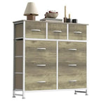 Dresser For Bedroom With 9 Fabric Storage Drawer Wardrobe Tall Chest Organizer Closet Adult&Kids Clothes Cabinet Furniture — product image 3