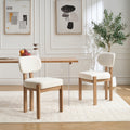 Wooden Dining Chairs Set of 2 — Farmhouse Dinner Chair for Kitchen Dining Room — product image 1