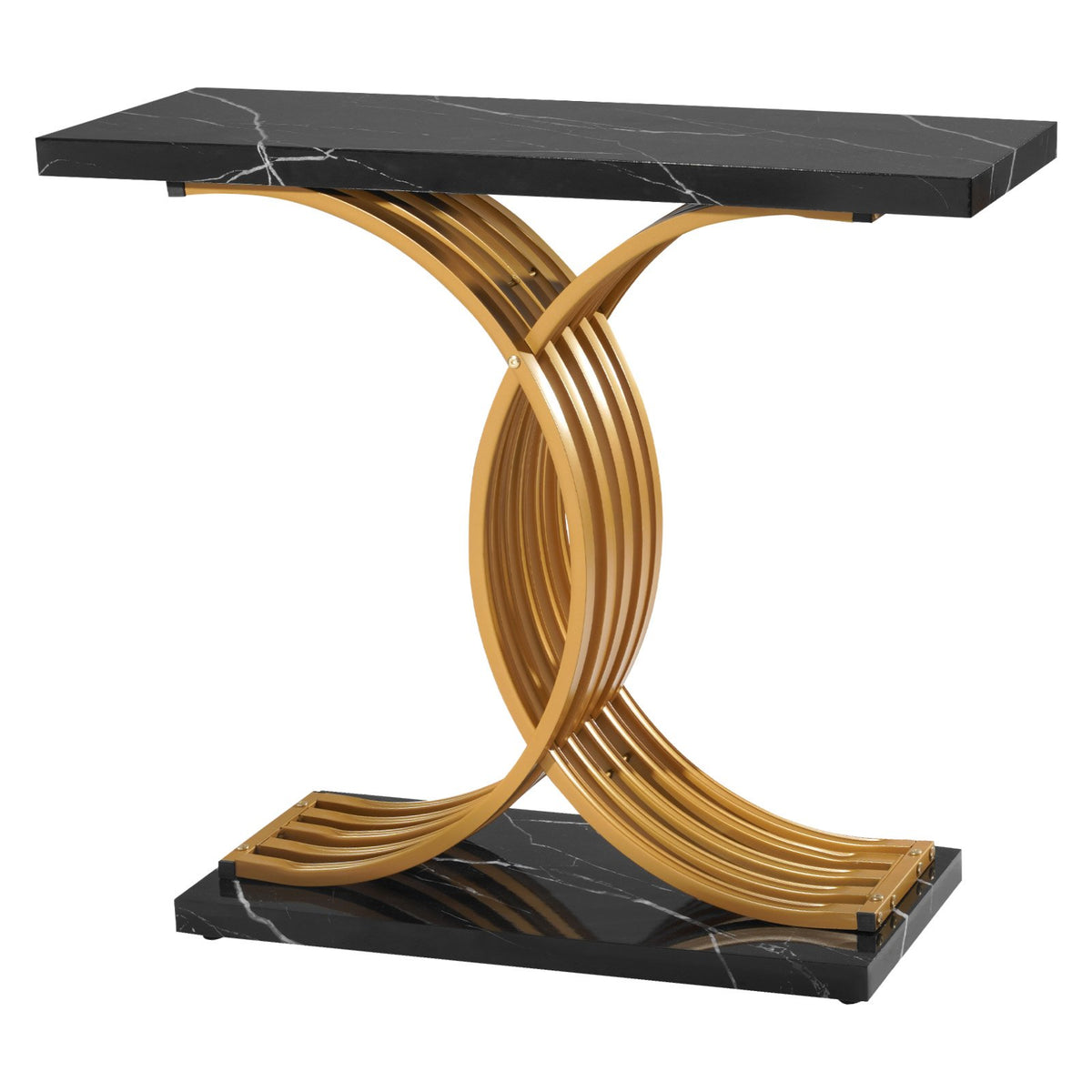 39 in Gold Console Table — Modern Desk Behind the Couch — product image 1