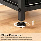 A Small Bedside Table with A Charging Station and Two Fabric Drawers — product image 3