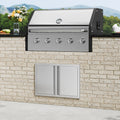 BBQ Access Door — 28w X 19h Inch Double Outdoor Kitchen Door — product image 1