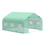 Walk In Tunnel Greenhouse, Portable Outdoor Plant House with Roll Up Doors — product image 1