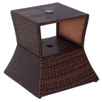 Outdoor Side Table with Umbrella Hole — product image 1