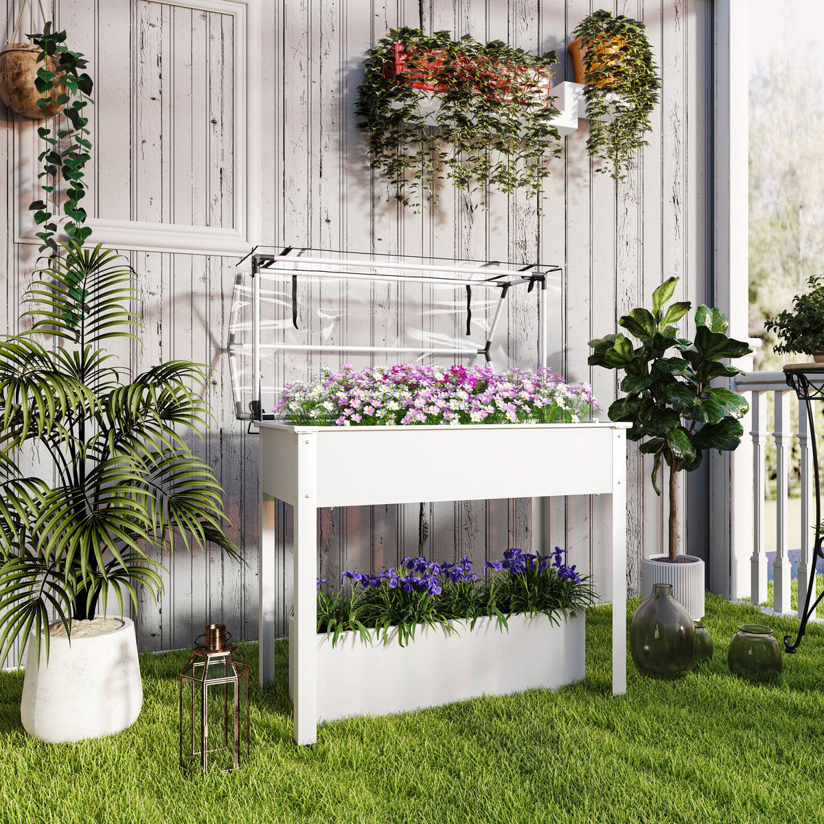 Elevated Garden Box with Greenhouse Cover — product image 3