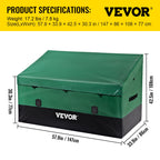 Outdoor Storage Box Patio Deck Box 230 Gallon Waterproof PE Tarpaulin — product image 1