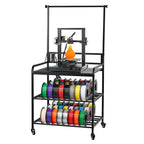 3D Printer Filament Storage Rack, 3-Tier 3D Printer Stand With Filament Storage, Spools Holder Racks Cart With Wheels, Filaments Organzied For 3D Printing Station, Office, Workshop Shelf Only — product image 1