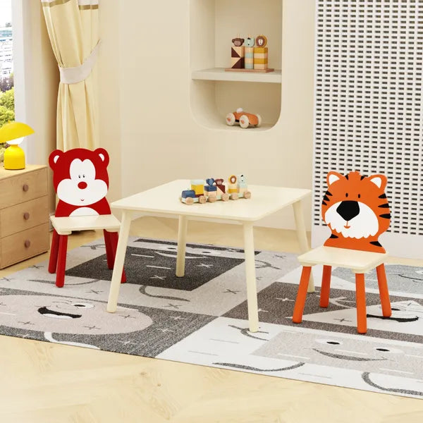 Kids Table and 2 Chairs Set — 3 Pieces Toddler Table and Chair Set — product image 3