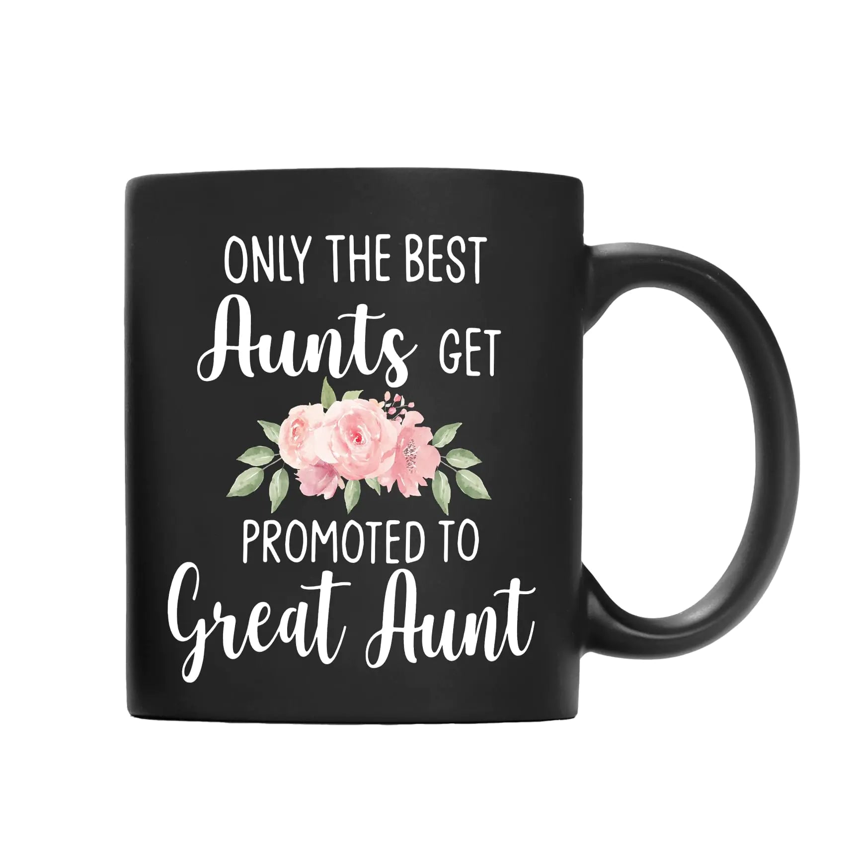 QASHWEY Great Aunt Announcement Mug 11oz