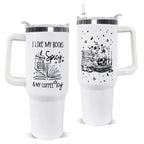 Gothic Skull 40oz Book Lover Tumbler
