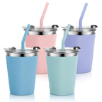 Vermida 10oz Toddler Leakproof Cups with Straws and Lids - 4 Pack