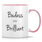 Retreez Girl Boss Sarcasm Mug - Brilliant Badass Feminist 11 Oz Ceramic Coffee Mug - Motivational Gifts in Stylish Pink & White
