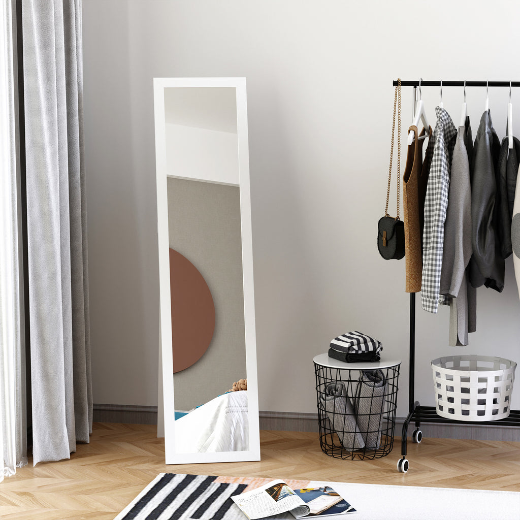 White Full Length Mirror — Freestanding Or Wall Mounted for Bedroom — product image 3