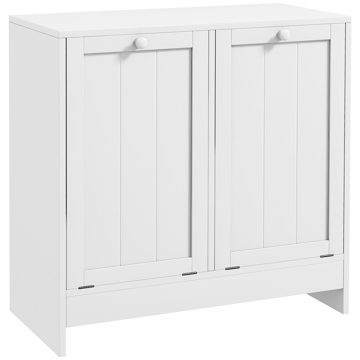 Tilt-Out Laundry Storage Cabinet with 2 Compartment Hampers — product image 1