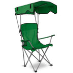 1Pc Foldable Camping Chair With Canopy Cup Holder 330LBS Max Load Folded As A Carry Bag Fedex Shipping — product image 2
