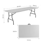 Folding Table Outdoor Indoor Heavy Duty Portable Table With Carrying Handle For Camping Picnic Party — product image 1