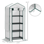 Mini Greenhouse with Screen Roof — White — product image 2