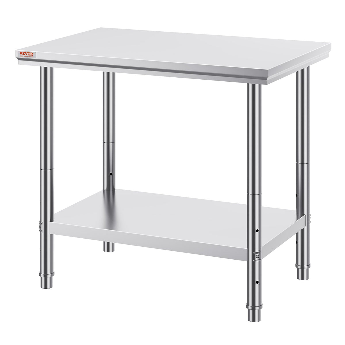 Stainless Steel Prep Table — 35 X 24 X 31 Inch — product image 1