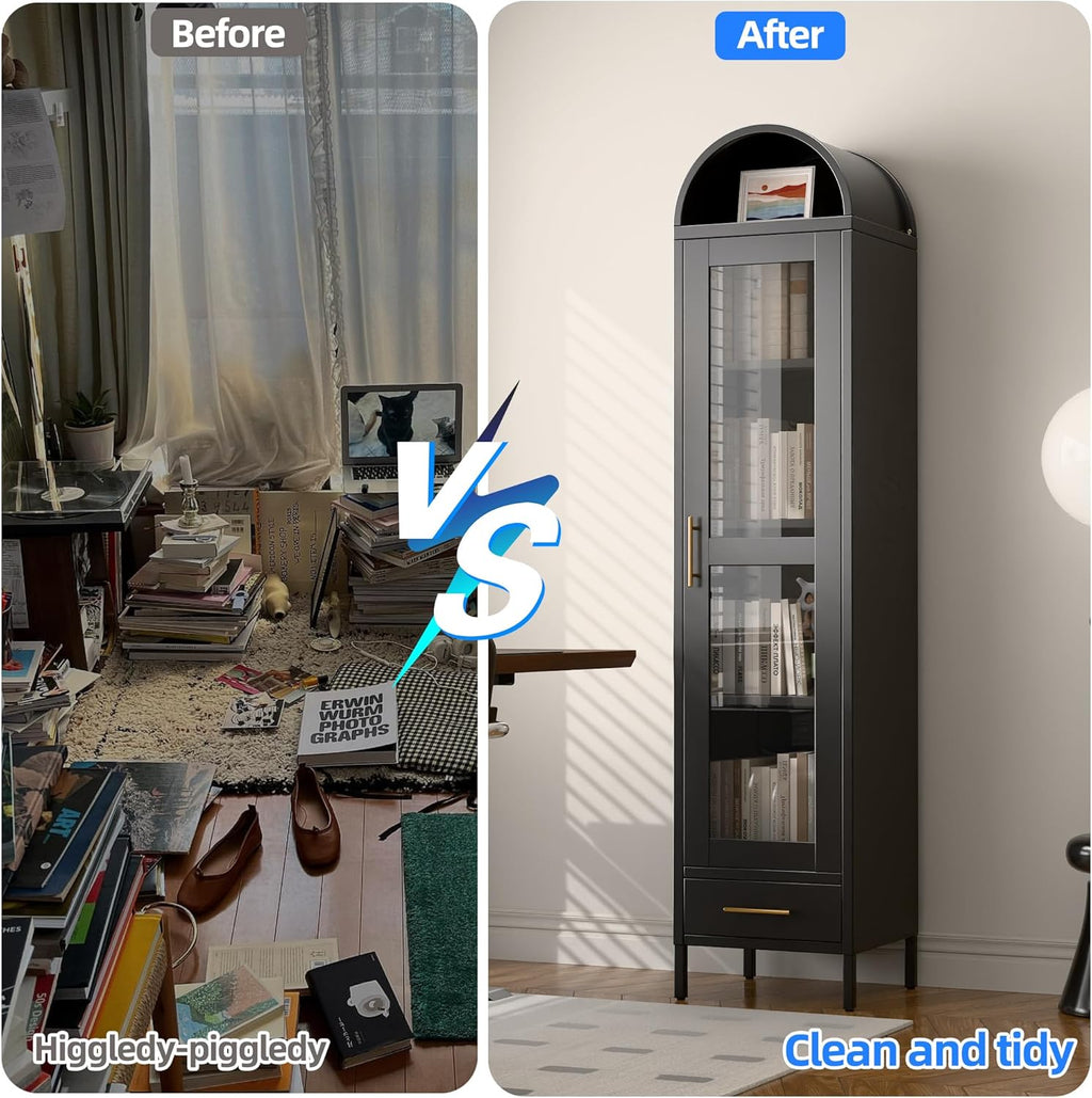 Metal Arched Bookcase Cabinet — Kitchens — product image 2