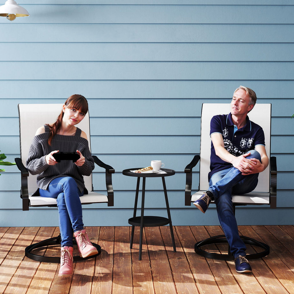 Patio Swivel Chairs Set of 2 — Lawn — product image 3