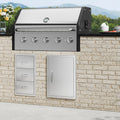 BBQ Access Door, 17W X 24H Inch Single Outdoor Kitchen Door, Stainless Steel Flush Mount Door, Wall Vertical Door With Handle, For BBQ Island, Grilling Station, Outside Cabinet — product image 1