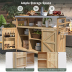 K&k Outdoor Kitchen Island — Rolling Bar Cart & Storage Cabinet — product image 3