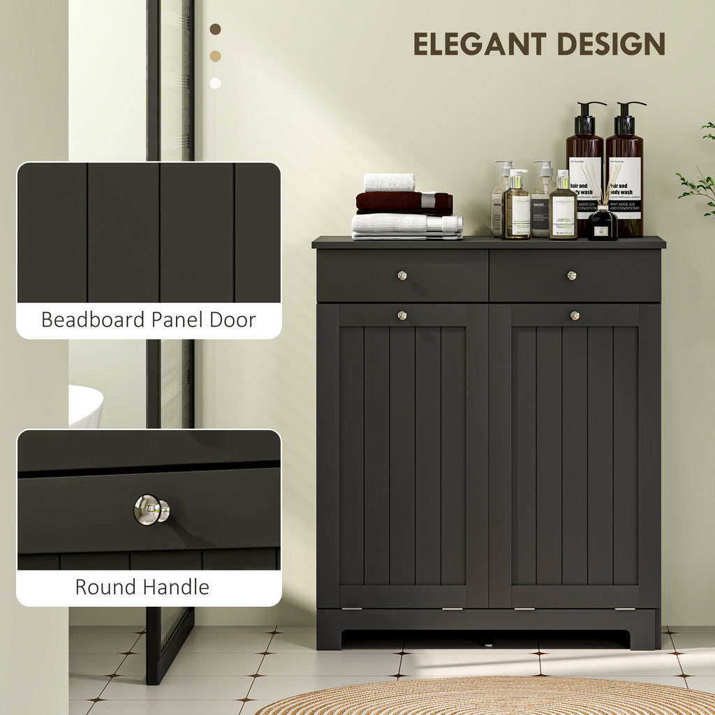 Laundry Hamper Cabinet — Laundry Cabinet with 2 Tilt Out Laundry Baskets and 2 Drawers — product image 2