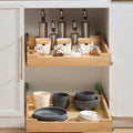 Pull Out Cabinet Organizer Soft Close Slide Out Shelf Wood Drawer 20'W X 21'D — product image 1