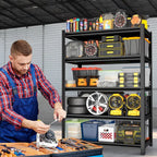 5-Tier Metal Storage Shelving — Industrial Utility Rack — product image 2