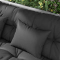 59" Tufted Bench Cushions & Throw Pillows, Replacement Bench Seat Pad, Back & 2 Pillows for Outdoor Furniture, Charcoal — product image 2