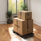 Furniture Dolly, 500 Lbs Capacity Each Count, Furniture Mover With Wheels, Portable Moving Rollers 4 Wheels Heavy Duty, Small Flat Dolly Cart With Interlocking For Heavy Furniture, 2 Pack, Black — product image 1