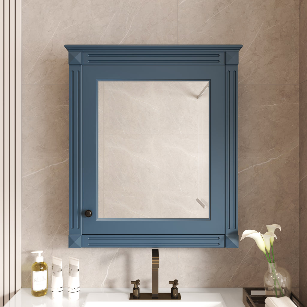 24x 27 Wall Mounted Bathroom Storage Cabinet with Mirror — product image 3